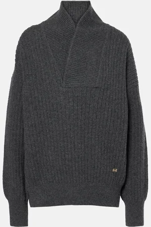 Victoria Beckham Pullover in maglia a coste di lana