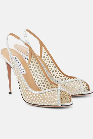 Aquazzura Sandali Crystal Lover 105 con cristalli