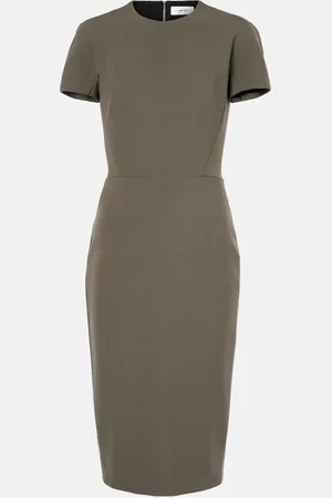 Victoria Beckham Abito midi in crêpe