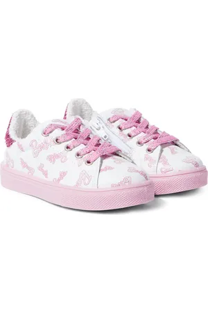 MONNALISA X Barbie® - Sneakers in pelle con glitter