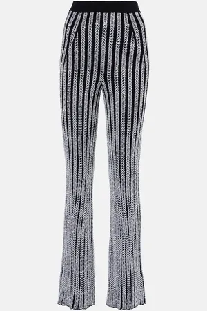 Missoni Pantaloni flared Chevron in lamé