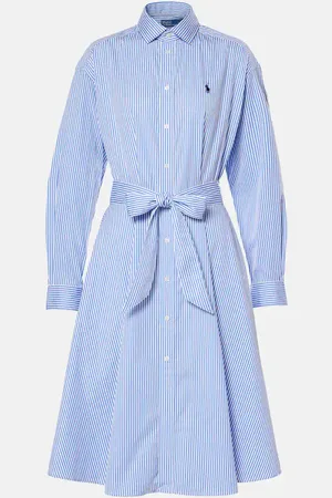 Ralph Lauren Abito chemisier in popeline di cotone