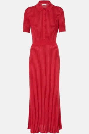 GABRIELA HEARST Abito midi Amor in seta e cashmere