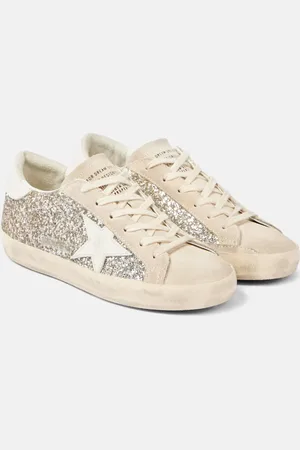 Golden Goose Sneakers Super-Star in pelle con glitter