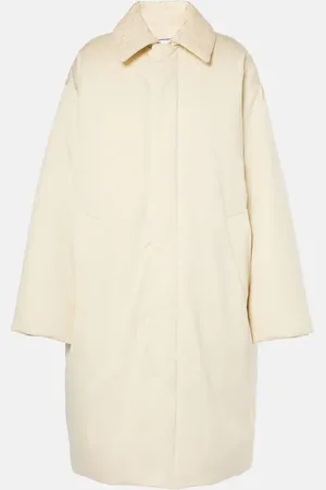 Bottega Veneta Piumino in twill con pelle
