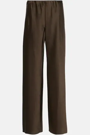 Vince Pantaloni regular in raso fluido