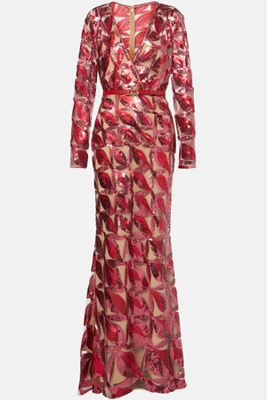 Elie saab Abito lungo Diana con paillettes