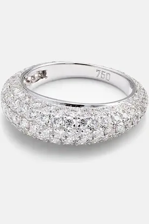 Kamyen Anello Diamond Disco in oro bianco 18kt con diamanti
