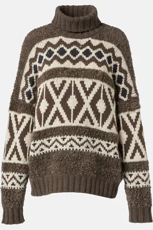 Brunello Cucinelli Dolcevita in jacquard di lana