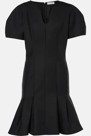 Nina Ricci Abito corto in gabardine di lana