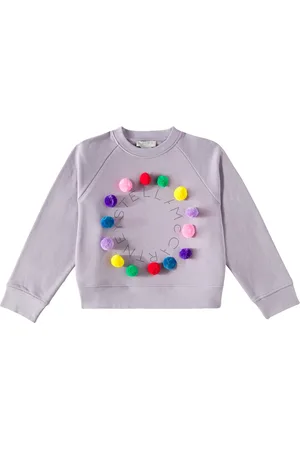 Stella McCartney Felpa in jersey di cotone con pompon