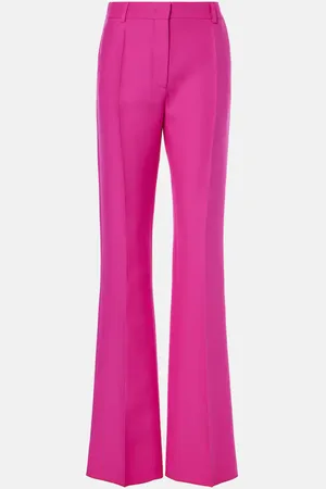 VALENTINO Pantaloni flared in Crepe Couture