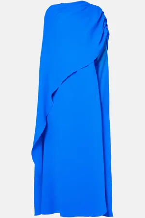 Oscar de la Renta Abito lungo in georgette di misto seta