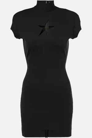 MUGLER Abito corto Black Star con cut-out