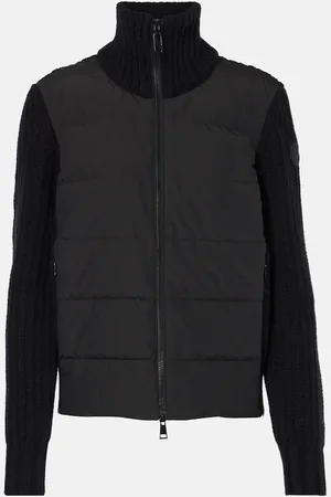 Moncler Cardigan in lana e cashmere con imbottitura