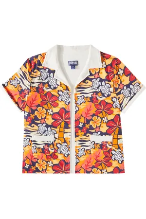 Vilebrequin Camicia Galet in cotone con spugna
