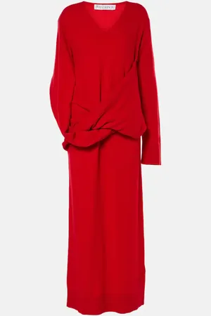 J.W.Anderson Abito midi in lana e cashmere