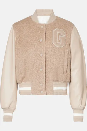 Givenchy Giacca varsity in misto alpaca con pelle