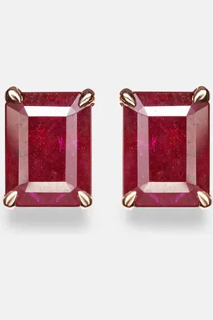Shay Orecchini in rosa 18kt con rubini