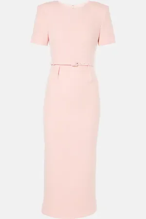 Roland Mouret Abito midi in crêpe di lana