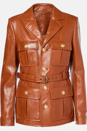 Chloé Chloé Giacca in pelle con cintura