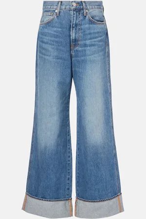 VERONICA BEARD Jeans a gamba larga Taylor a vita alta