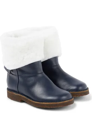 PèPè PèPè Stivali in pelle con shearling
