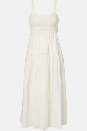 ULLA JOHNSON Abito midi Gisela con crochet