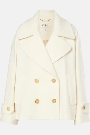 Chloé Chloé Cappotto in misto lana cropped