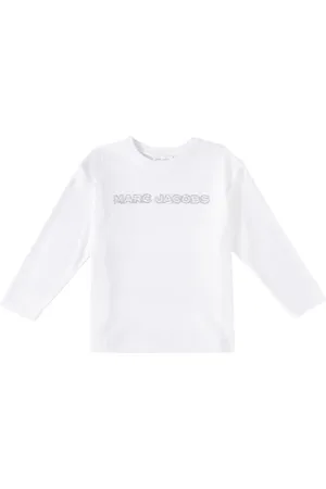 Marc Jacobs Top in cotone con cristalli e logo