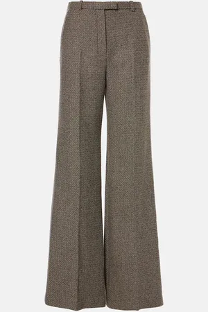 Loro Piana Pantaloni a gamba larga Emmit in lana vergine