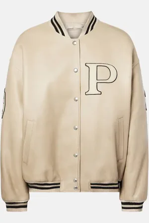 Prada Giacca varsity in pelle