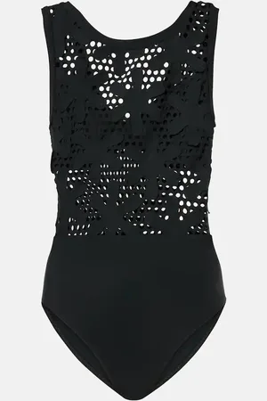Karla Colletto Costume intero Aster con ricami