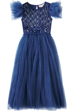Tutu Du Monde Abito Navy Wisteria in jersey e tulle