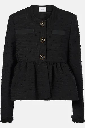 Erdem Giacca cropped in tweed