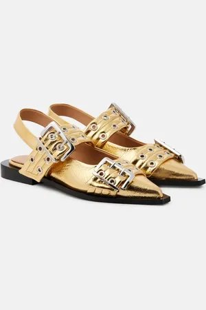 Ganni Ballerine Buckle in similpelle