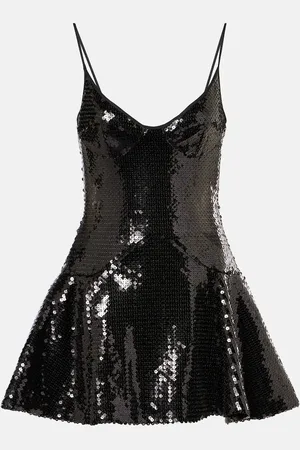 DAVID KOMA Abito corto con paillettes
