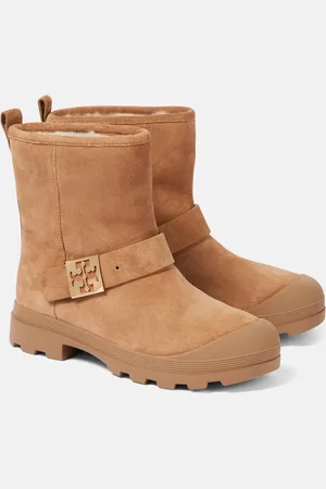 Tory Burch Stivaletti Mellow in suede e shearling