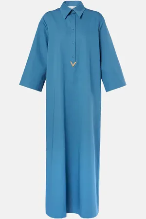 VALENTINO Abito chemisier VGold in lino e cotone