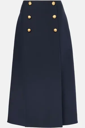 VALENTINO Gonna midi in Crepe Couture