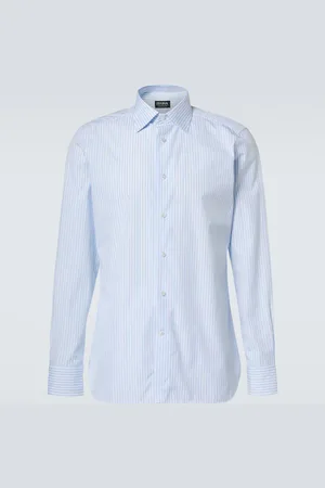 Ermenegildo Zegna Camicia in cotone Oxford a righe