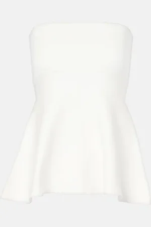 The Frankie Shop Top Agathe in maglia con peplum