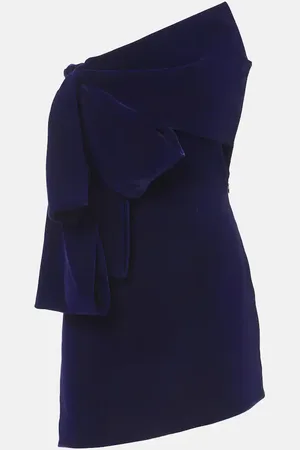 Givenchy Abito corto in velluto con fiocco
