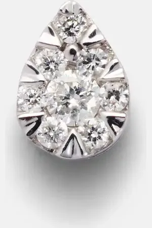 PERSÉE Persée Orecchino singolo Piercing in oro bianco 18kt con diamanti