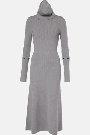 Proenza Schouler Abito midi Jocelyn in maglia a coste