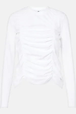 NOIR KEI NINOMIYA Top in cotone con volant