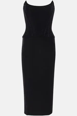 Dolce & Gabbana Abito bustier in velluto