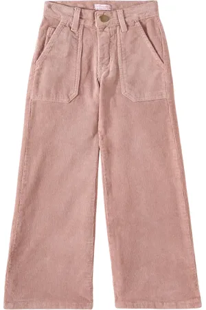 La Coqueta Pantaloni a gamba larga Enola in velluto di cotone a coste