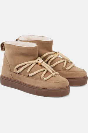 INUIKII Stivaletti in suede e shearling