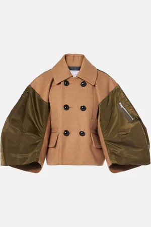 SACAI Giacca in twill e lana